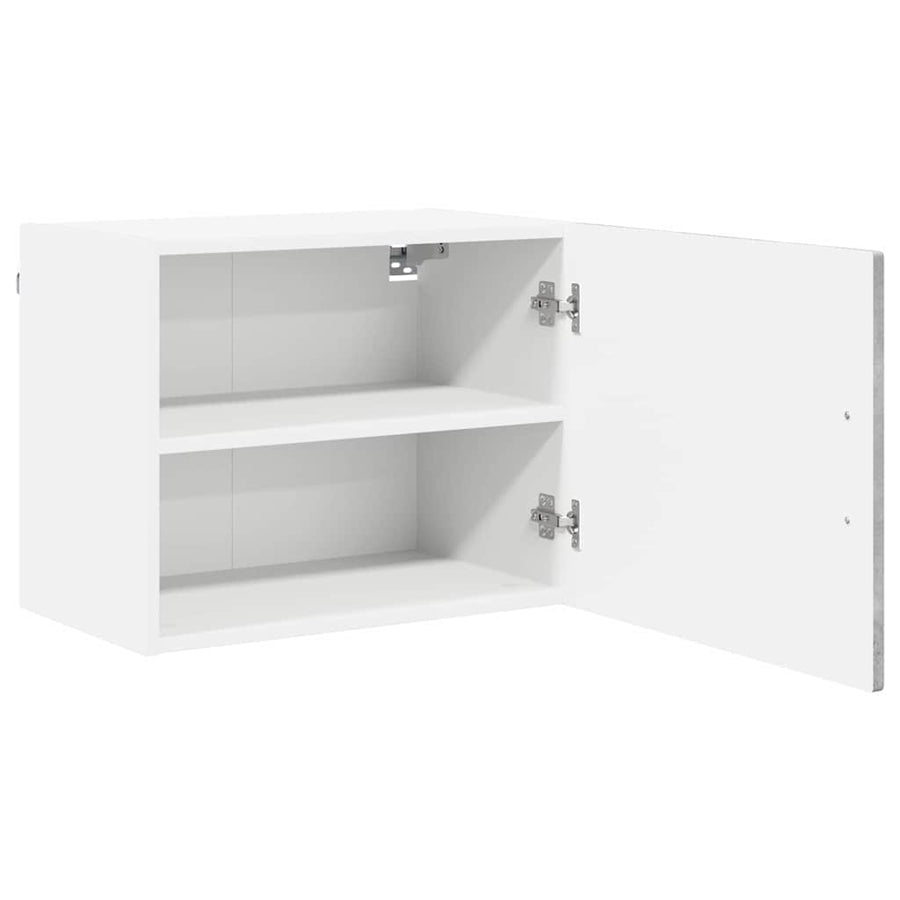 Keukenkast aan de muur Beton Grijs 50 x 31 x 40 cm Bewerkt hout