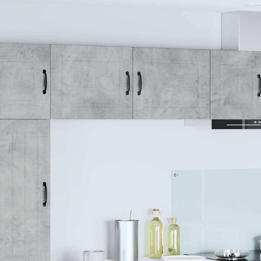 Keukenkast aan de muur 2 pcs Beton Grijs 50 x 31 x 40 cm
