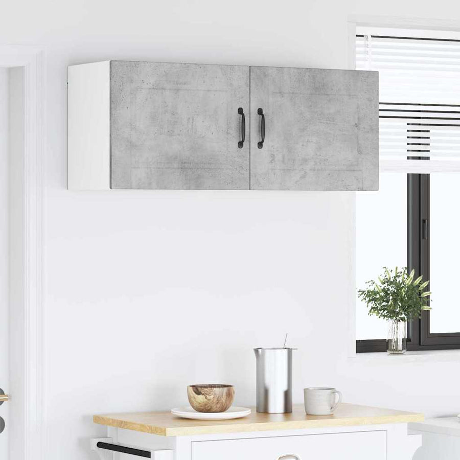 Keukenkast aan de muur 2 pcs Beton Grijs 50 x 31 x 40 cm