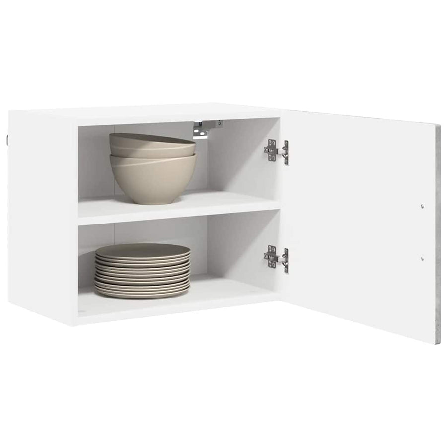 Keukenkast aan de muur 2 pcs Beton Grijs 50 x 31 x 40 cm