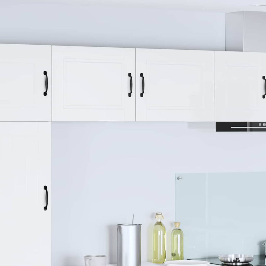 Keukenkast aan de muur 2 pcs Hoogglans wit 50 x 31 x 40 cm