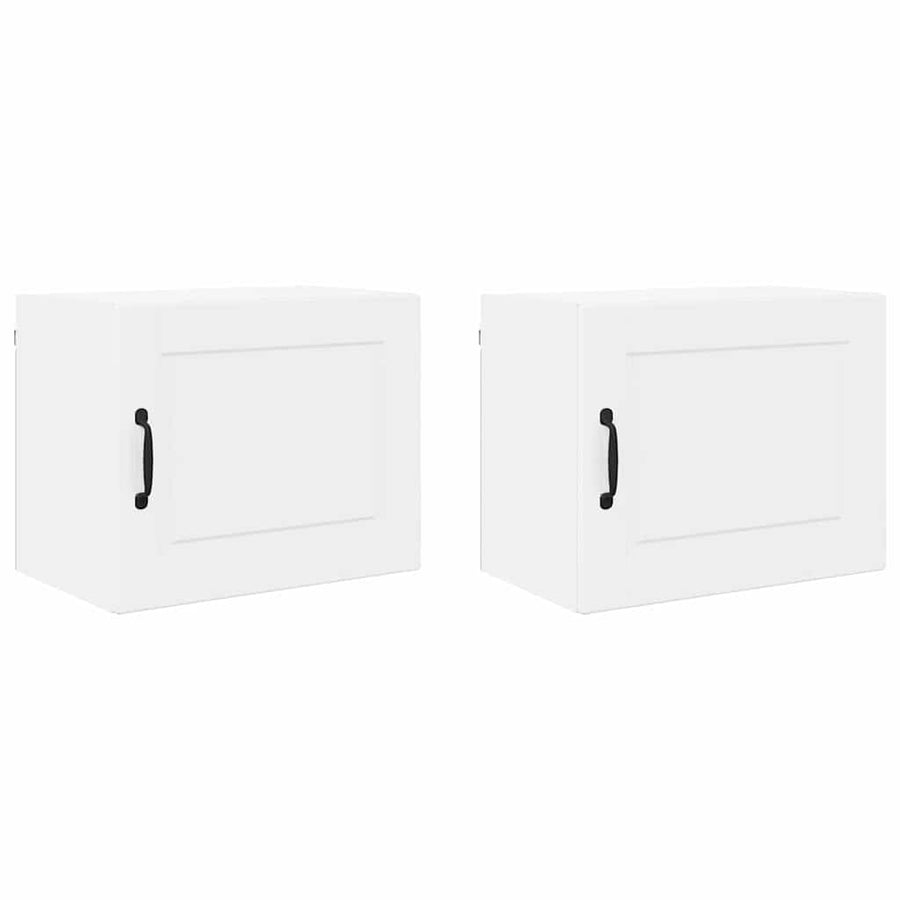 Keukenkast aan de muur 2 pcs Hoogglans wit 50 x 31 x 40 cm