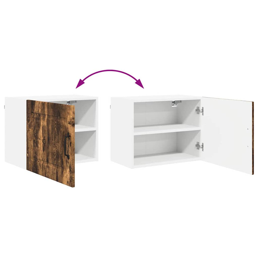 Keukenkast aan de muur met plank Gerookt eiken 50 x 31 x 40 cm