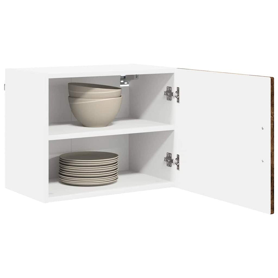 Keukenkast aan de muur 2 pcs Gerookt eiken 50 x 31 x 40 cm