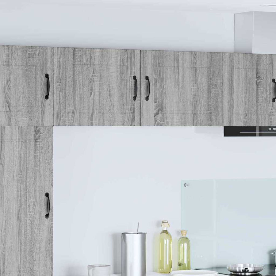 Keukenkast aan de muur met plank Grijs Sonoma 50 x 31 x 40 cm