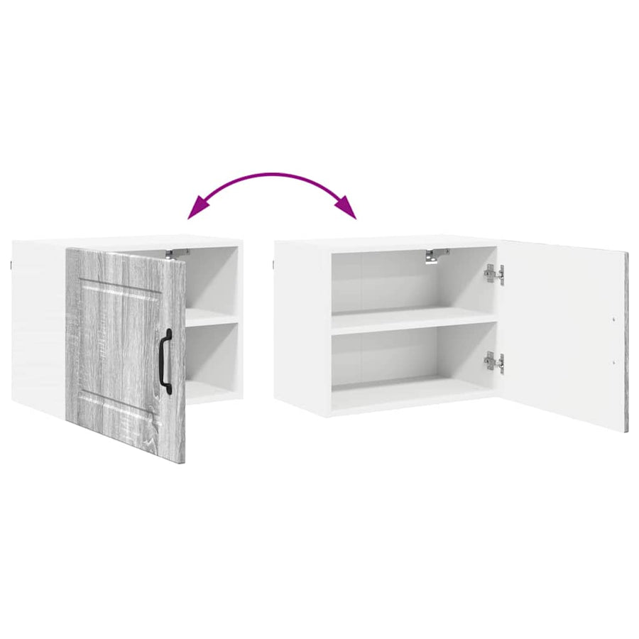 Keukenkast aan de muur met plank Grijs Sonoma 50 x 31 x 40 cm