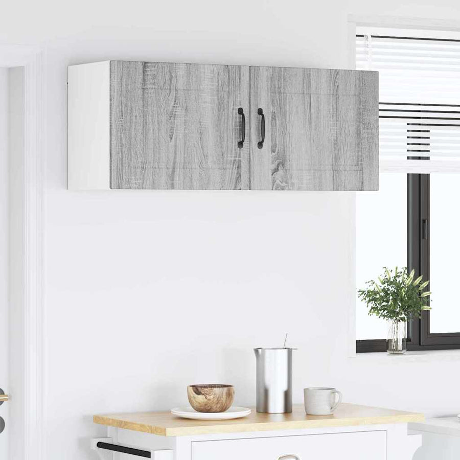 Keukenkast aan de muur 2 pcs Grijs Sonoma 50 x 31 x 40 cm