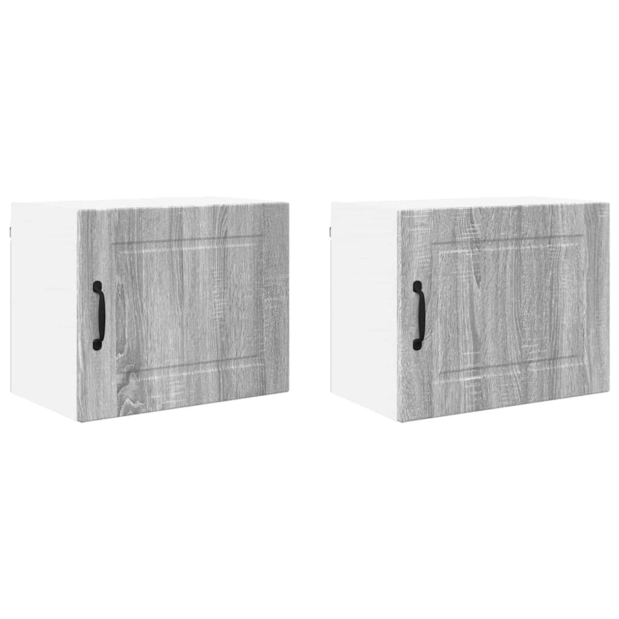 Keukenkast aan de muur 2 pcs Grijs Sonoma 50 x 31 x 40 cm