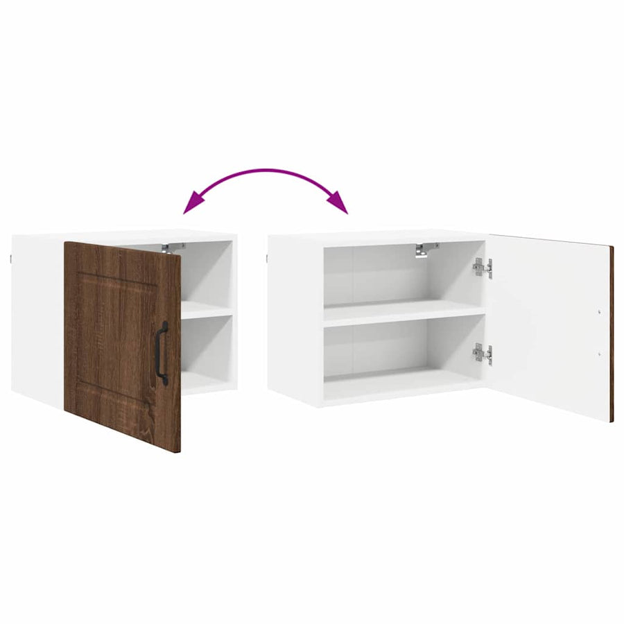 Keukenkast aan de muur Bruin Eiken 50 x 31 x 40 cm Bewerkt hout