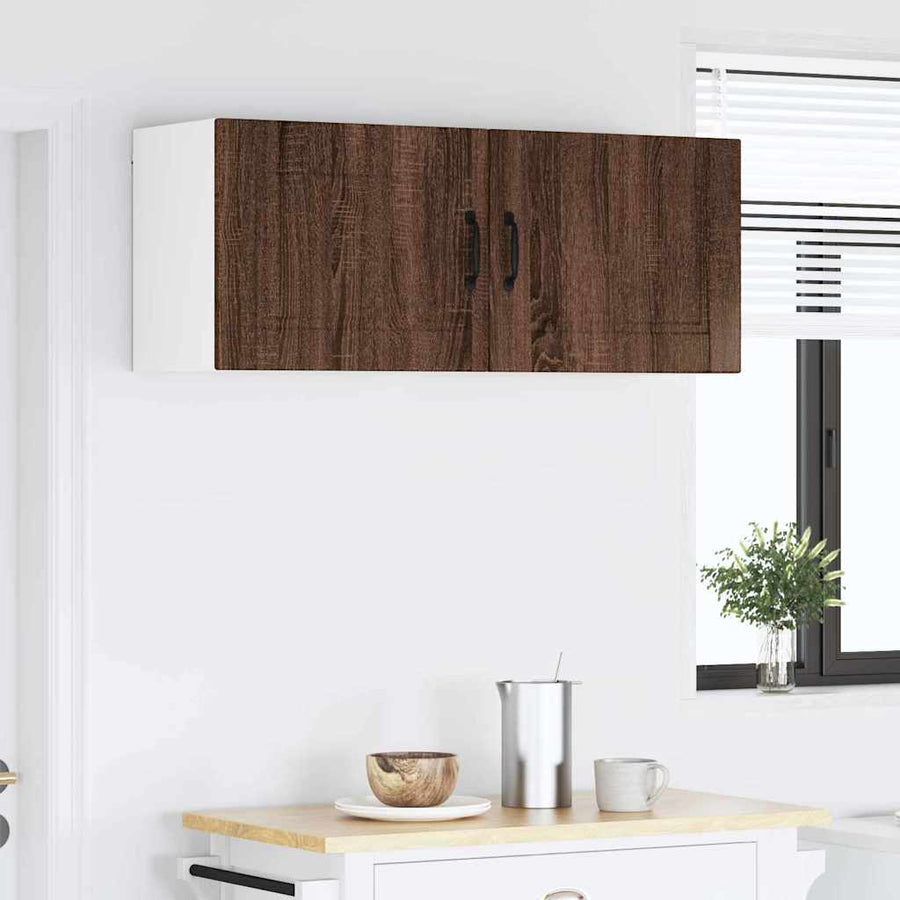 Keukenkast aan de muur 2 pcs Bruin Eiken 50 x 31 x 40 cm