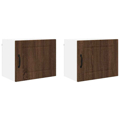 Keukenkast aan de muur 2 pcs Bruin Eiken 50 x 31 x 40 cm