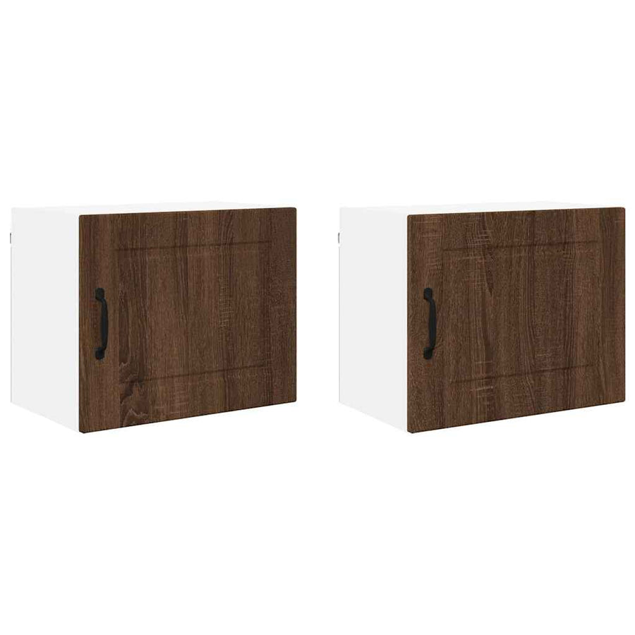 Keukenkast aan de muur 2 pcs Bruin Eiken 50 x 31 x 40 cm