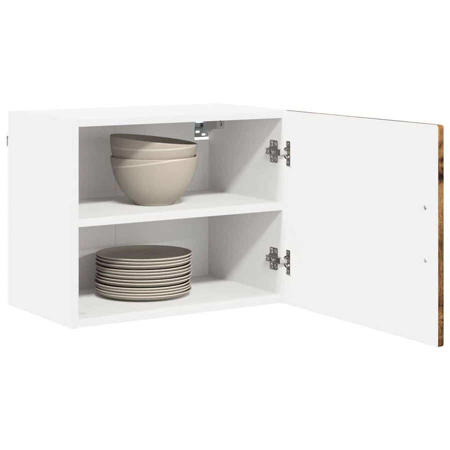 Keukenkast aan de muur met plank 2 pcs Oud Hout 50 x 31 x 40 cm