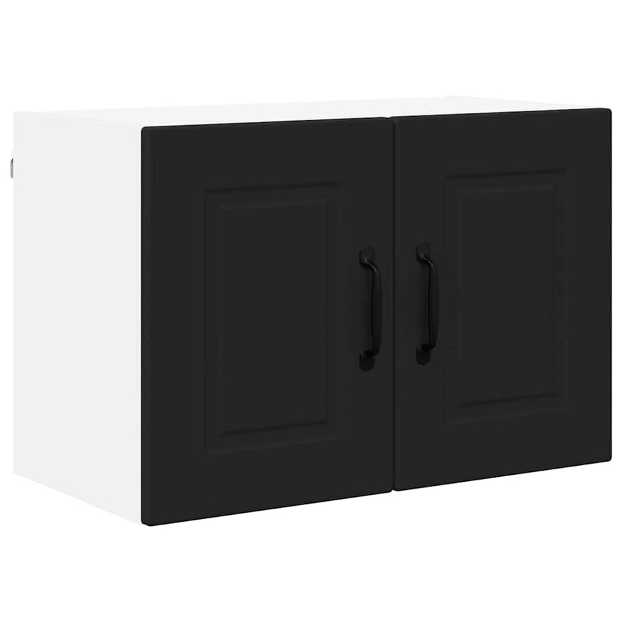 Keukenkast aan de muur Zwart 60 x 31 x 40 cm Bewerkt hout
