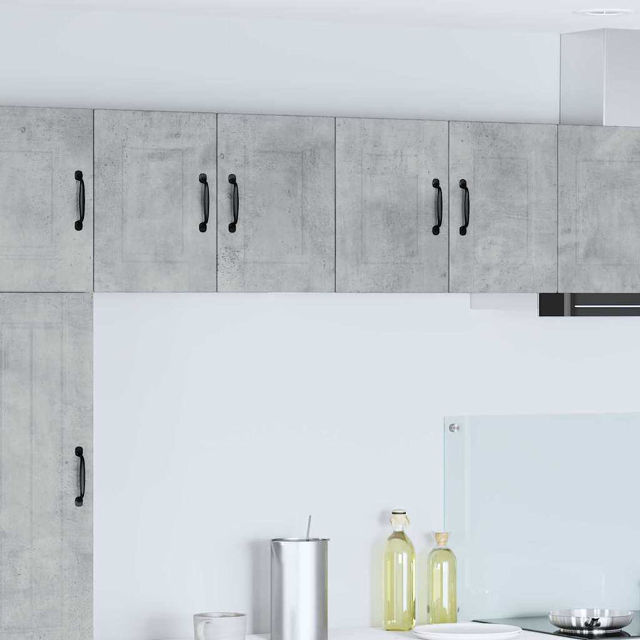 Keukenkast aan de muur 2 pcs Beton Grijs 60 x 31 x 40 cm