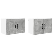Keukenkast aan de muur 2 pcs Beton Grijs 60 x 31 x 40 cm