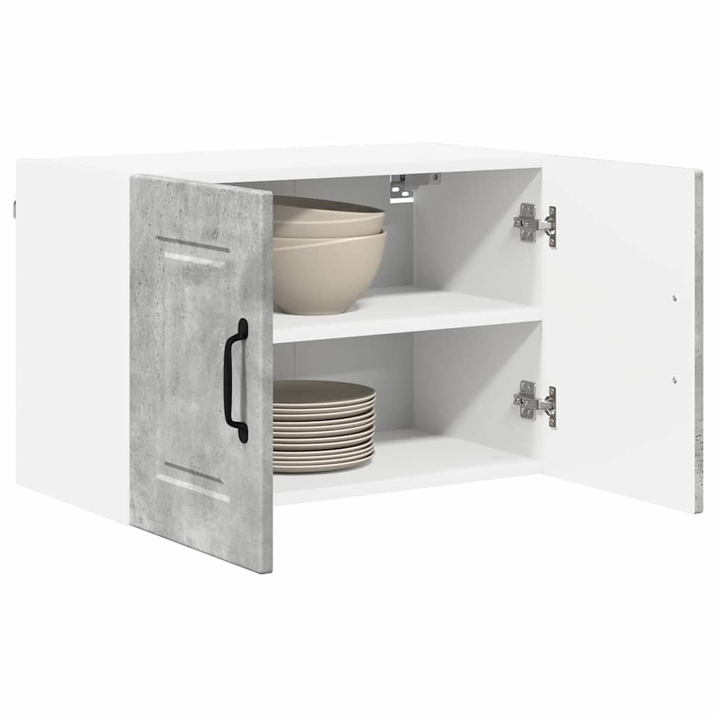 Keukenkast aan de muur 2 pcs Beton Grijs 60 x 31 x 40 cm