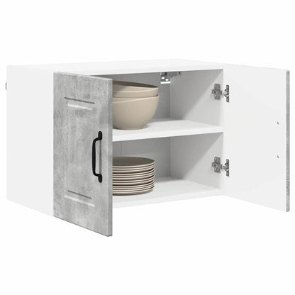 Keukenkast aan de muur 2 pcs Beton Grijs 60 x 31 x 40 cm