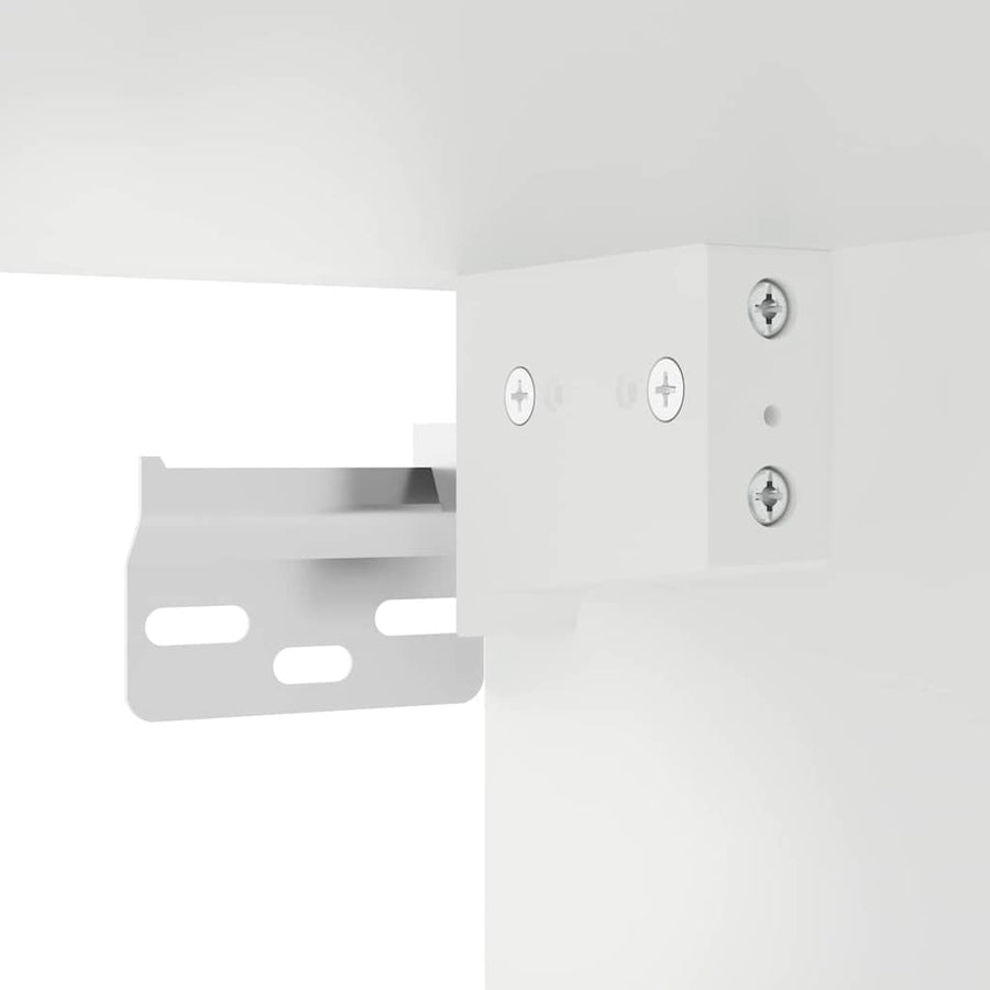 Keukenkast aan de muur 2 pcs Hoogglans wit 60 x 31 x 40 cm
