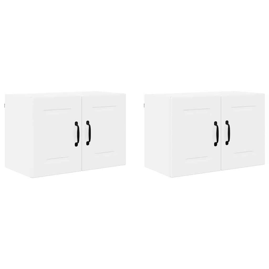 Keukenkast aan de muur 2 pcs Hoogglans wit 60 x 31 x 40 cm