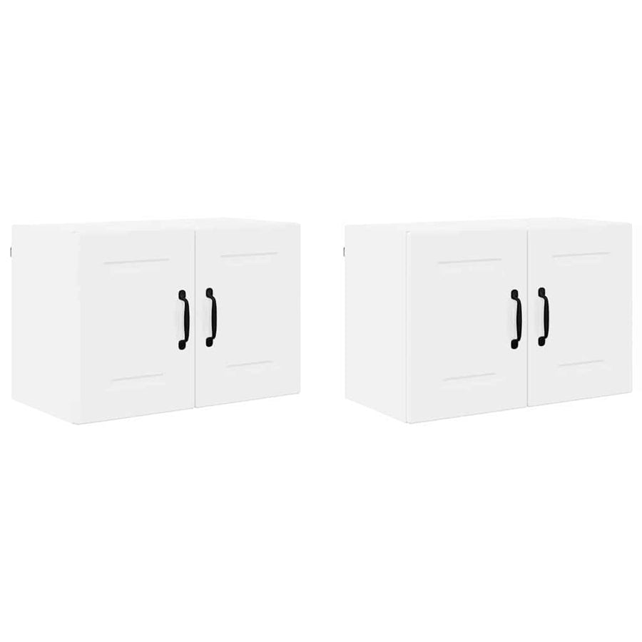 Keukenkast aan de muur 2 pcs Hoogglans wit 60 x 31 x 40 cm
