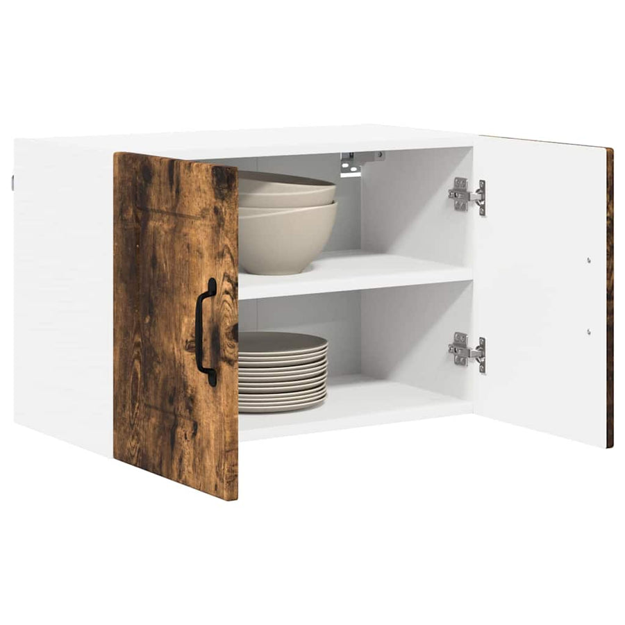 Keukenkast aan de muur 2 pcs Gerookt eiken 60 x 31 x 40 cm