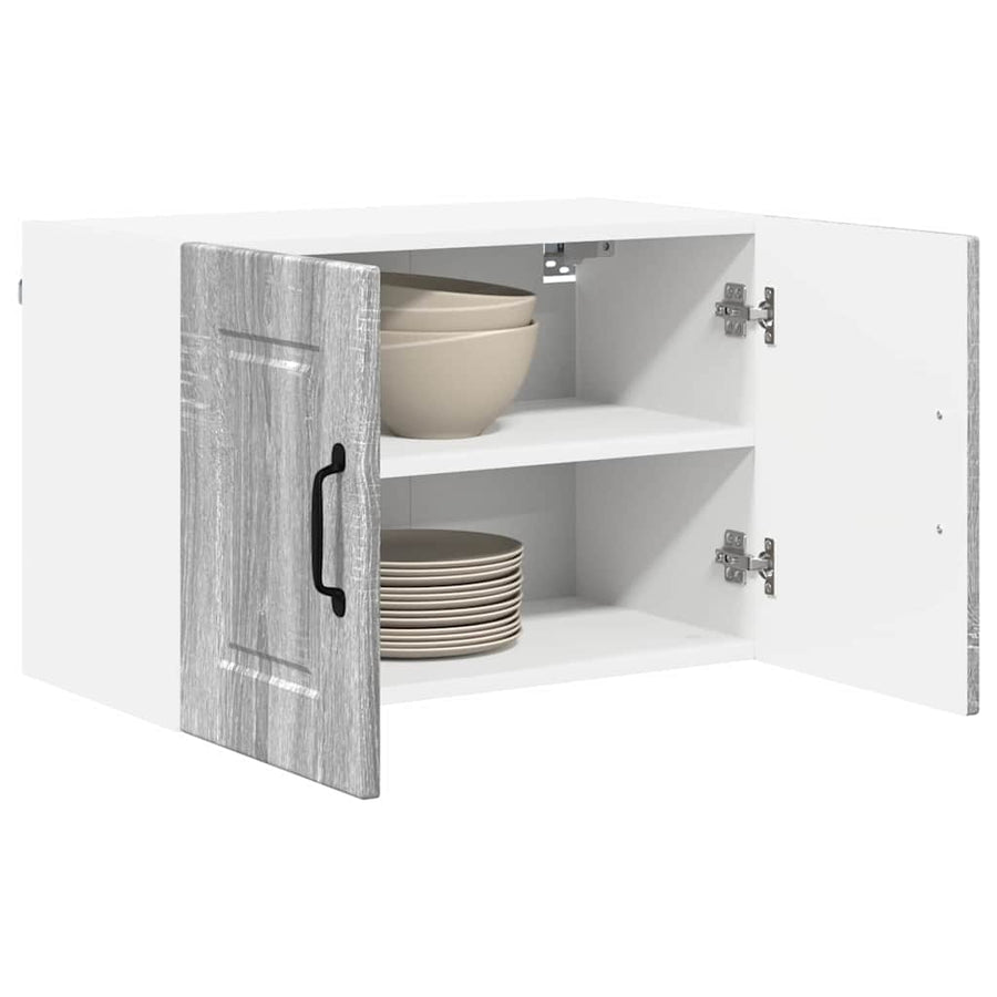Keukenkast aan de muur met plank Grijs Sonoma 60 x 31 x 40 cm