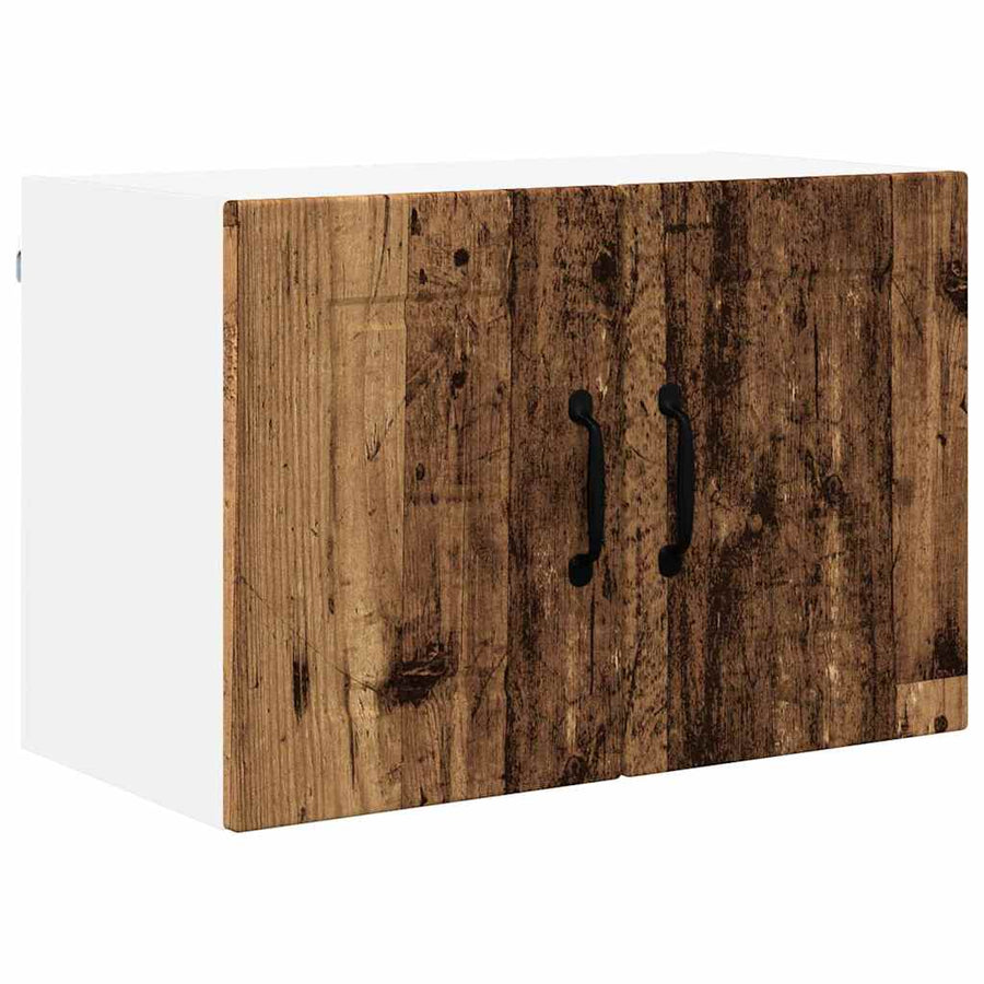 Keukenkast aan de muur met plank 2 pcs Oud Hout 60 x 31 x 40 cm