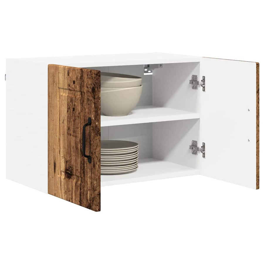 Keukenkast aan de muur met plank 2 pcs Oud Hout 60 x 31 x 40 cm