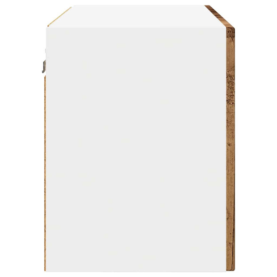Keukenkast aan de muur met plank 2 pcs Oud Hout 60 x 31 x 40 cm
