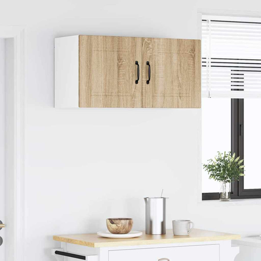Keukenkast aan de muur met plank Sonoma Eiken 80 x 31 x 40 cm