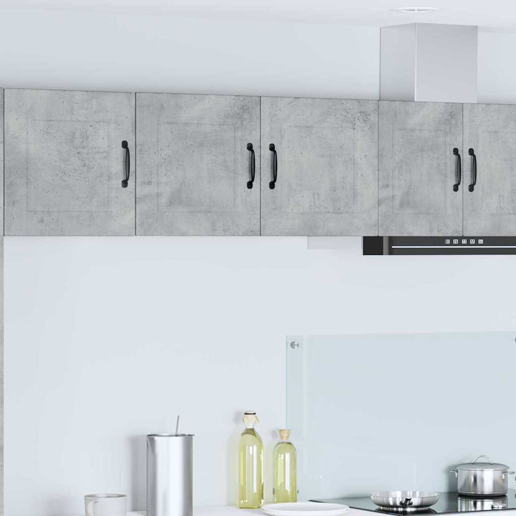 Keukenkast aan de muur Beton Grijs 80 x 31 x 40 cm Bewerkt hout