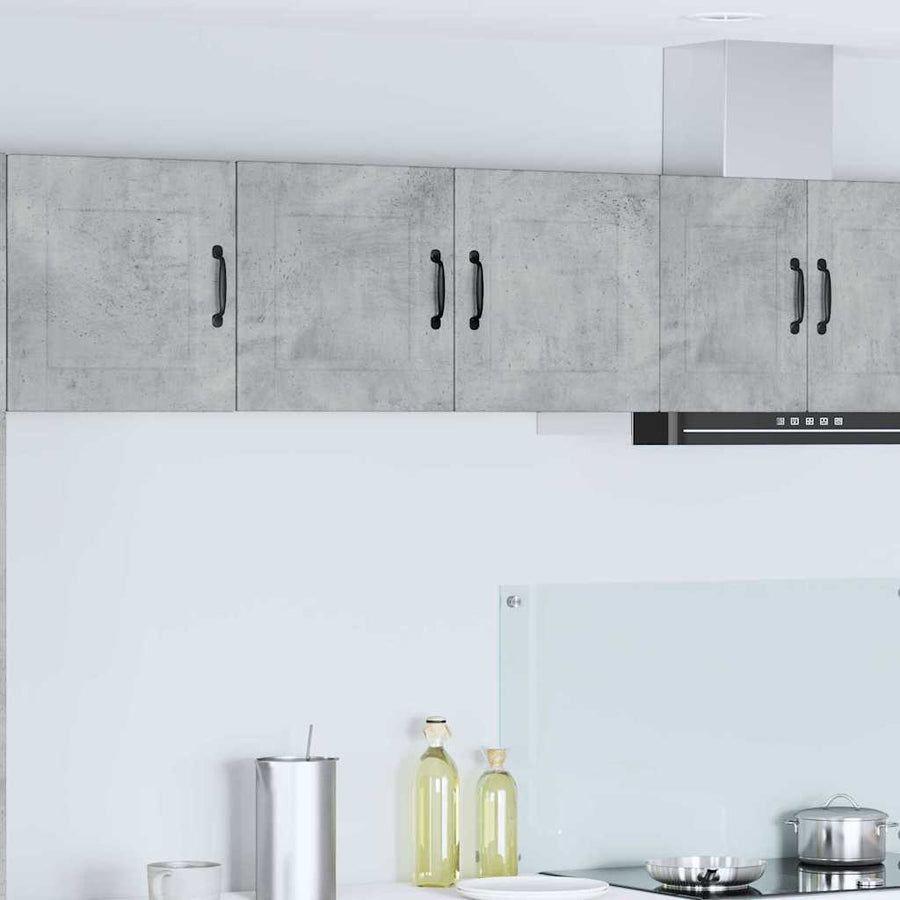 Keukenkast aan de muur Beton Grijs 80 x 31 x 40 cm Bewerkt hout