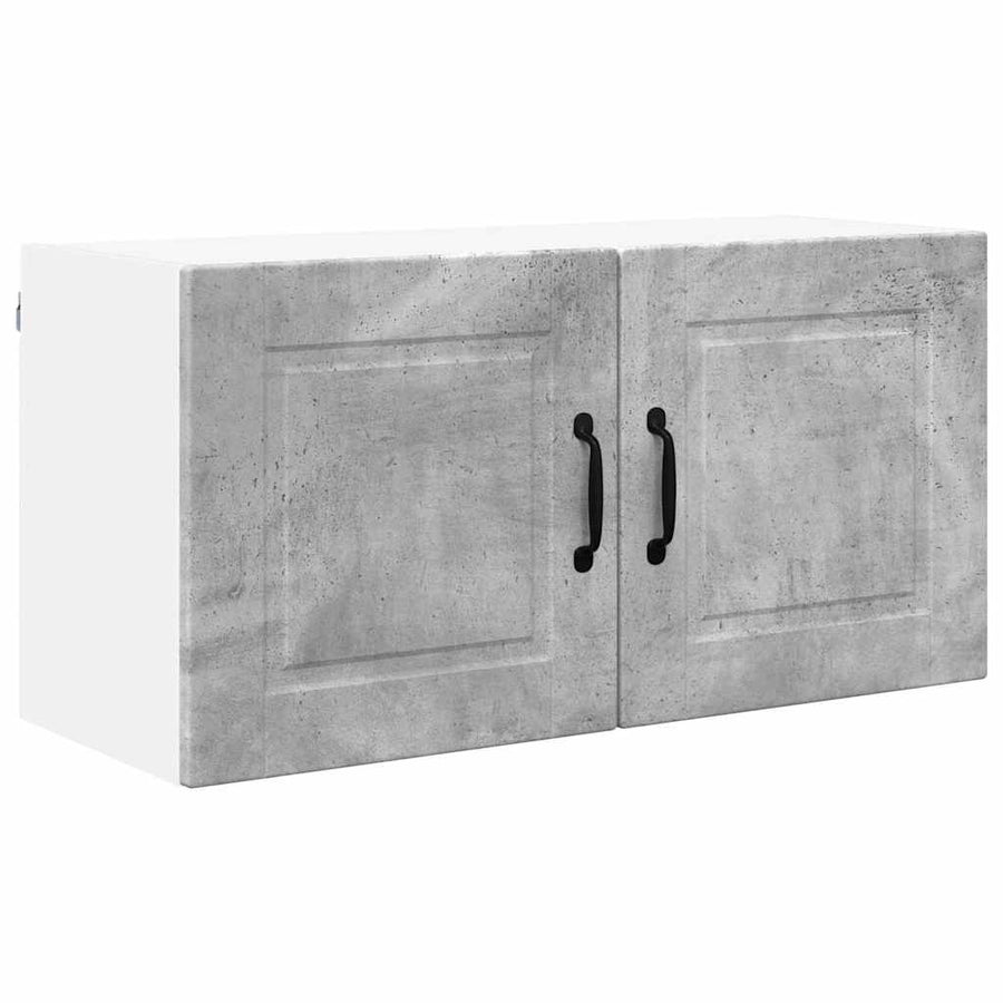 Keukenkast aan de muur Beton Grijs 80 x 31 x 40 cm Bewerkt hout