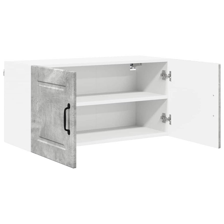 Keukenkast aan de muur Beton Grijs 80 x 31 x 40 cm Bewerkt hout