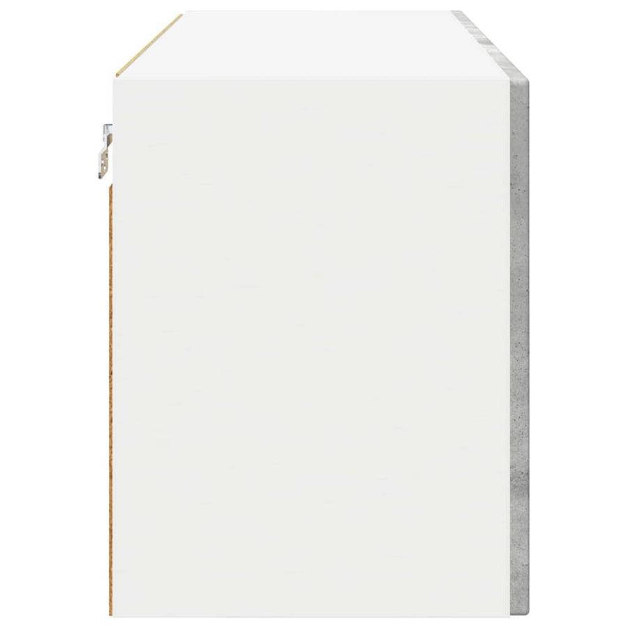 Keukenkast aan de muur Beton Grijs 80 x 31 x 40 cm Bewerkt hout
