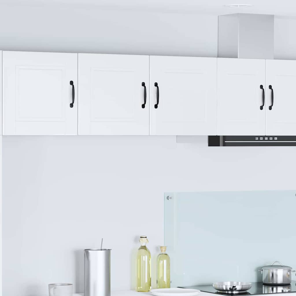 Keukenkast aan de muur met plank Hoogglans wit 80 x 31 x 40 cm