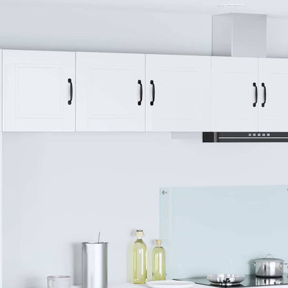 Keukenkast aan de muur met plank Hoogglans wit 80 x 31 x 40 cm