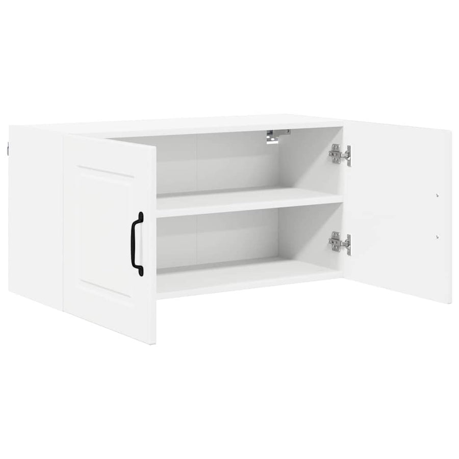 Keukenkast aan de muur met plank Hoogglans wit 80 x 31 x 40 cm