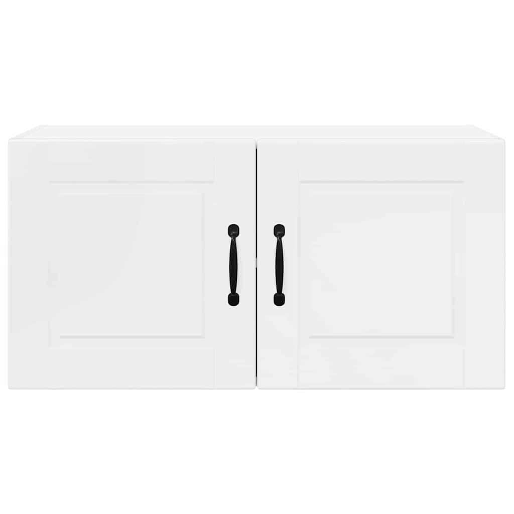 Keukenkast aan de muur met plank Hoogglans wit 80 x 31 x 40 cm