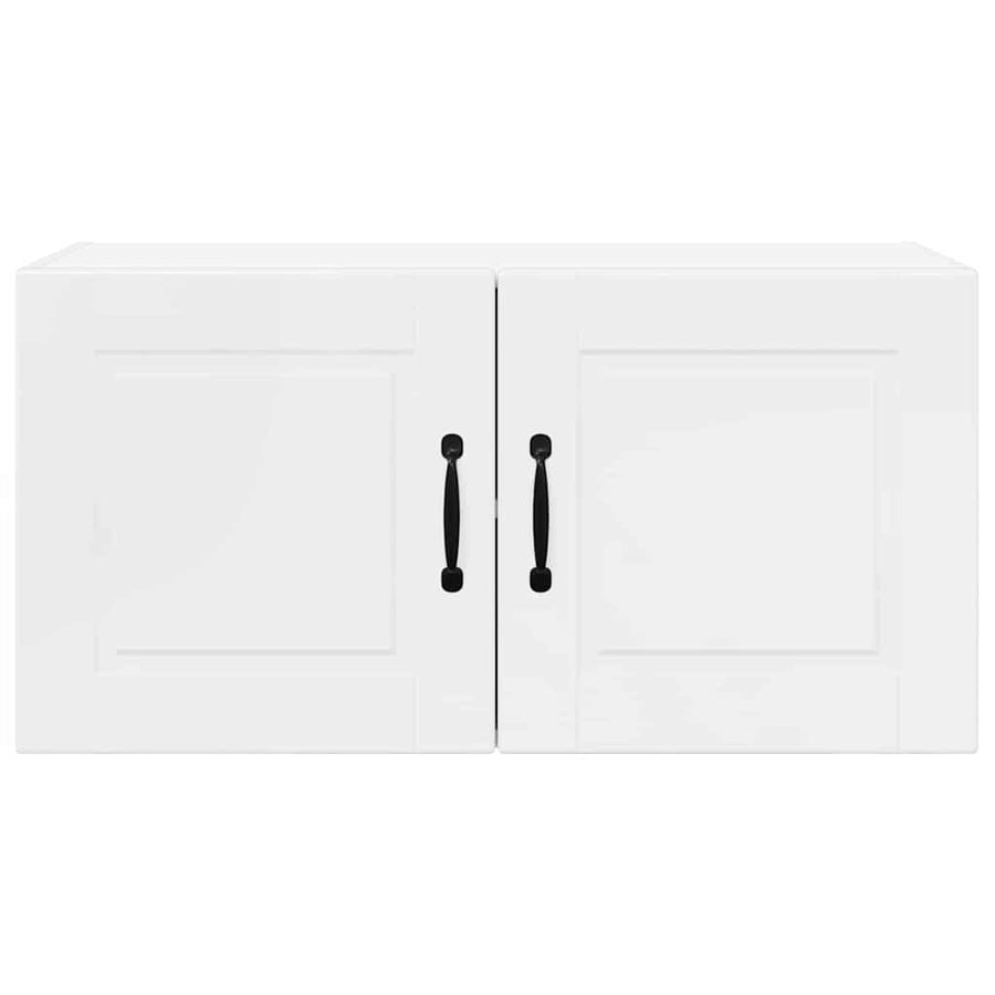 Keukenkast aan de muur met plank Hoogglans wit 80 x 31 x 40 cm