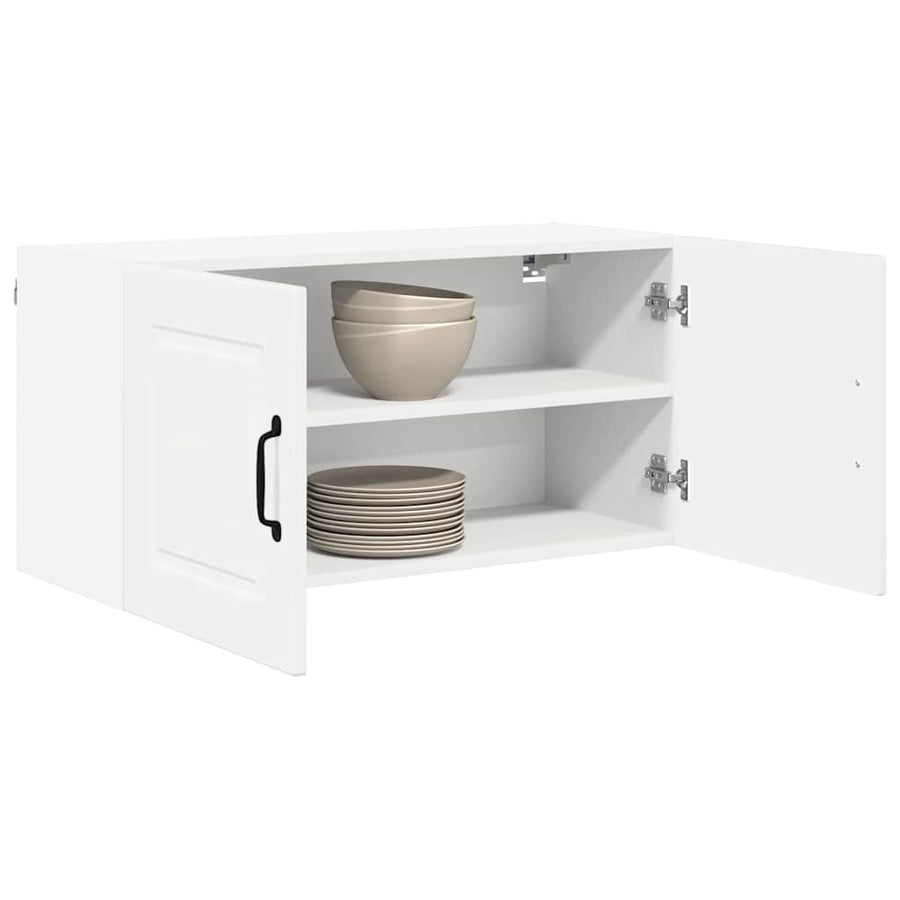 Keukenkast aan de muur met plank Hoogglans wit 80 x 31 x 40 cm