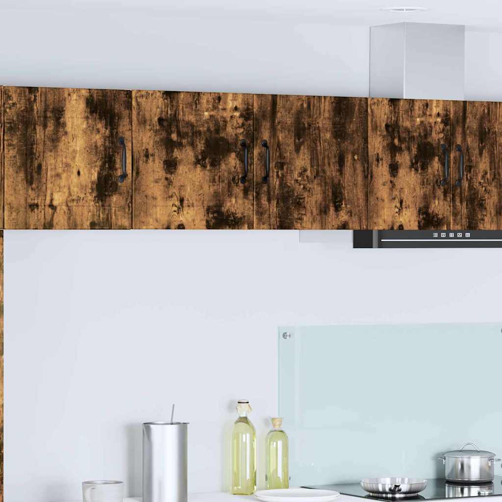 Keukenkast aan de muur met plank Gerookt eiken 80 x 31 x 40 cm