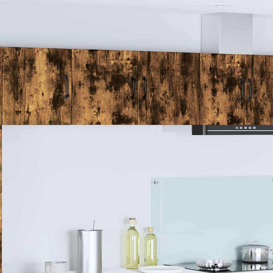 Keukenkast aan de muur met plank Gerookt eiken 80 x 31 x 40 cm