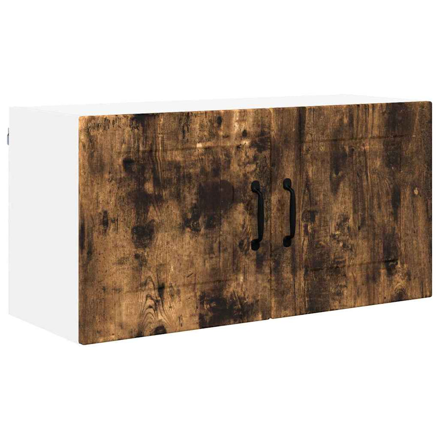 Keukenkast aan de muur met plank Gerookt eiken 80 x 31 x 40 cm