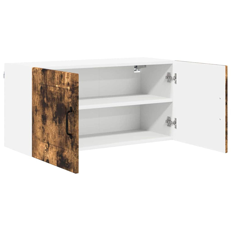 Keukenkast aan de muur met plank Gerookt eiken 80 x 31 x 40 cm