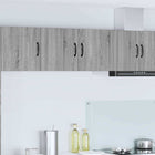 Keukenkast 80x31x40 cm grijs bewerkt hout