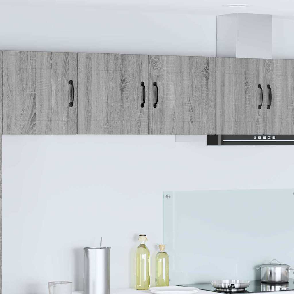 Keukenkast aan de muur met plank Grijs Sonoma 80 x 31 x 40 cm