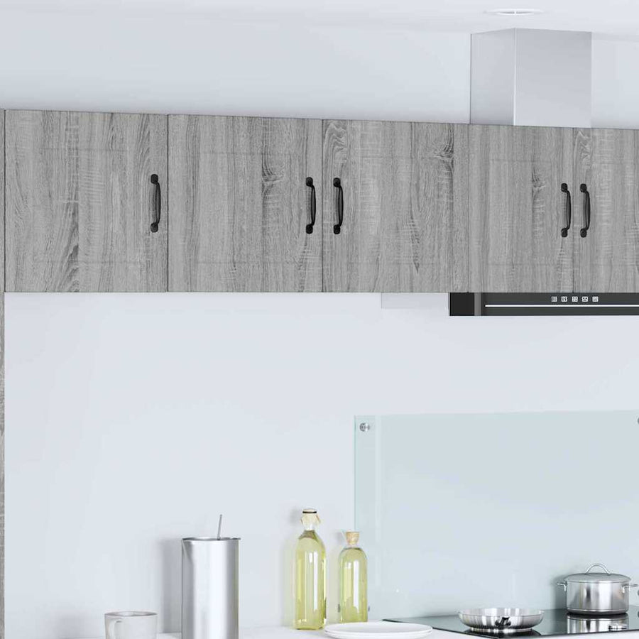 Keukenkast aan de muur met plank Grijs Sonoma 80 x 31 x 40 cm