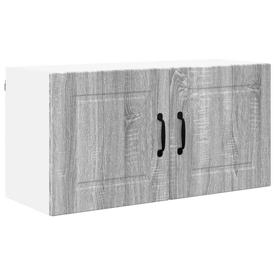 Keukenkast aan de muur met plank Grijs Sonoma 80 x 31 x 40 cm